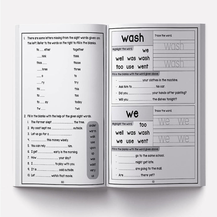 201 Sight Words And Sentence Activity Book-Activity Books-WH-Toycra