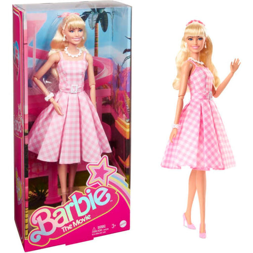 Barbie the Movie Collectible Doll, Margot Robbie As Barbie In Pink Gingham Dress-Dolls-Barbie-Toycra