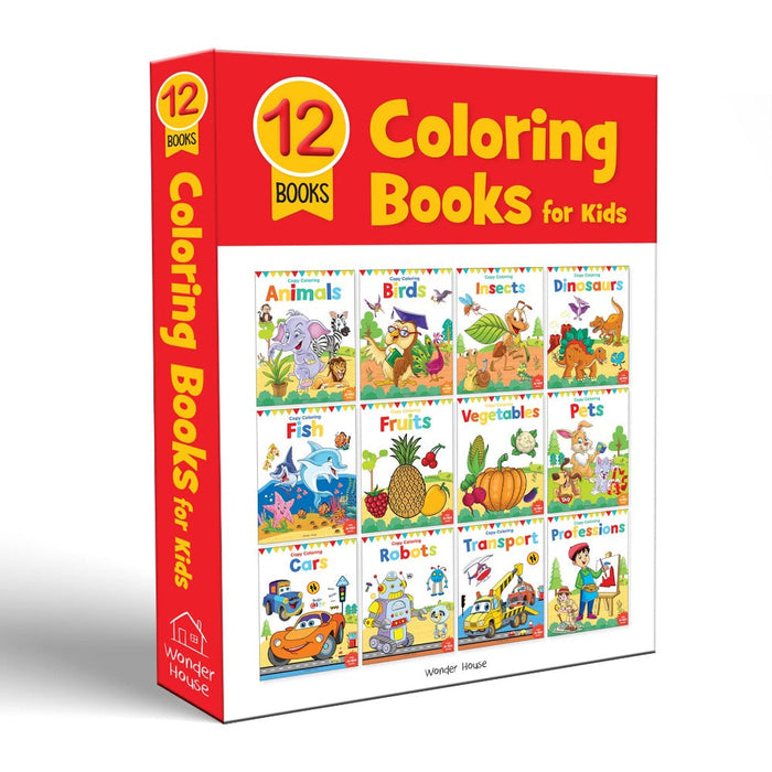 Colouring Books for kids Pack of 12 Books-Activity Books-WH-Toycra