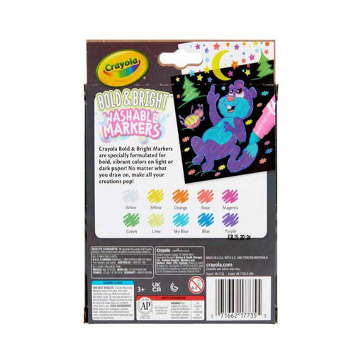 Crayola Bold and Bright Broad Line Washable Markers, 10 Count-Arts & Crafts-Crayola-Toycra