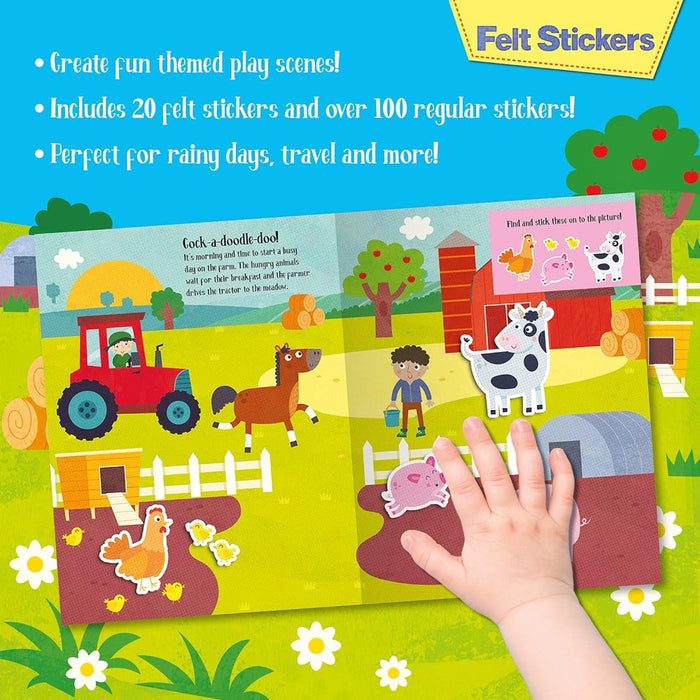 Felt Stickers Play Scene Books-Sticker Book-Toycra Books-Toycra