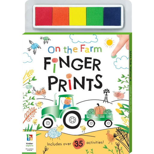 Finger Prints : On The Farm-Activity Books-KRJ-Toycra