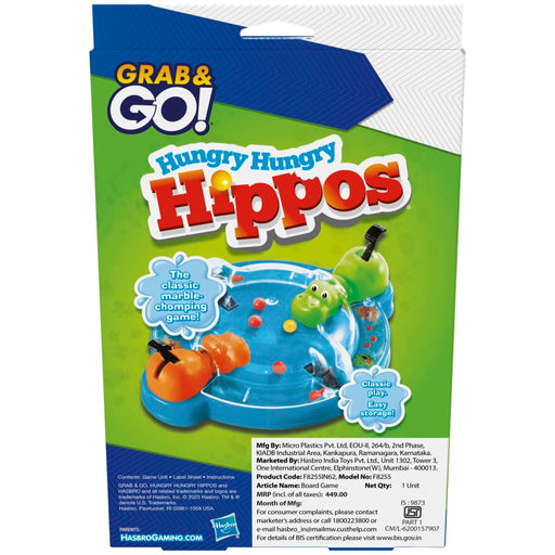 Hasbro Hungry Hungry Hippos Grab and Go Game-Kids Games-Hasbro-Toycra