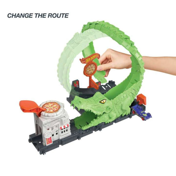 Hot Wheels Gator Loop Attack Playset-Action & Toy Figures-Hot Wheels-Toycra