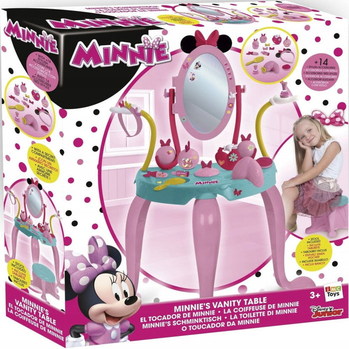 IMC Plastic Minnie Vanity Set with Legs and Stool-Pretend Play-IMC-Toycra