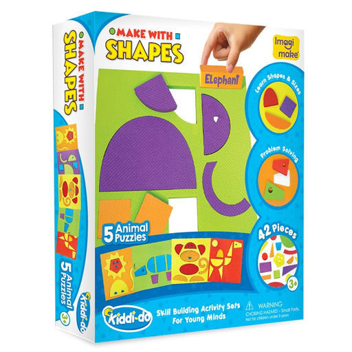 Imagimake Make with Shapes - Animals Theme-Learning & Education-Imagimake-Toycra