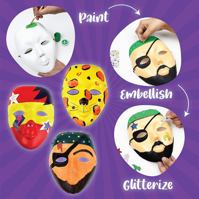 Kalakaram DIY Face Mask Painting Kit-Arts & Crafts-Kalakaram-Toycra