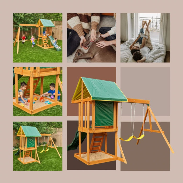 KidKraft Appleton Wooden Swing Set / Playset-Outdoor Toys-KidKraft-Toycra