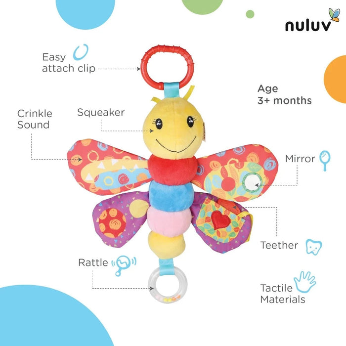 Nuluv Butterfly Multicolor-Soft Toy-Nuluv-Toycra