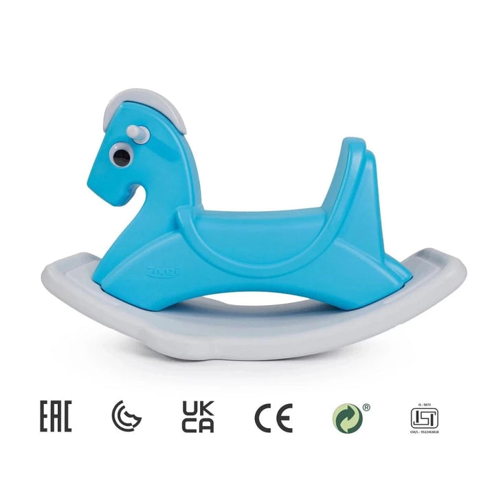 Ok Play Zoozi 2 in 1 Ride On Rocking Horse Blue-Ride Ons-Toycra-Toycra