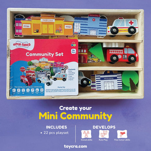 Open Ended Community Set-Pretend Play-Open Ended-Toycra