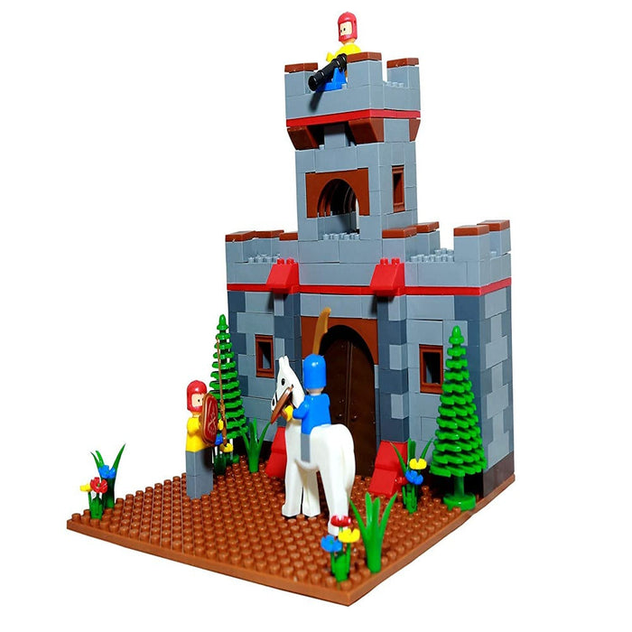 Peacock Castle Junior Kinder Blocks Set (450 Pieces)-Construction-Peacock-Toycra