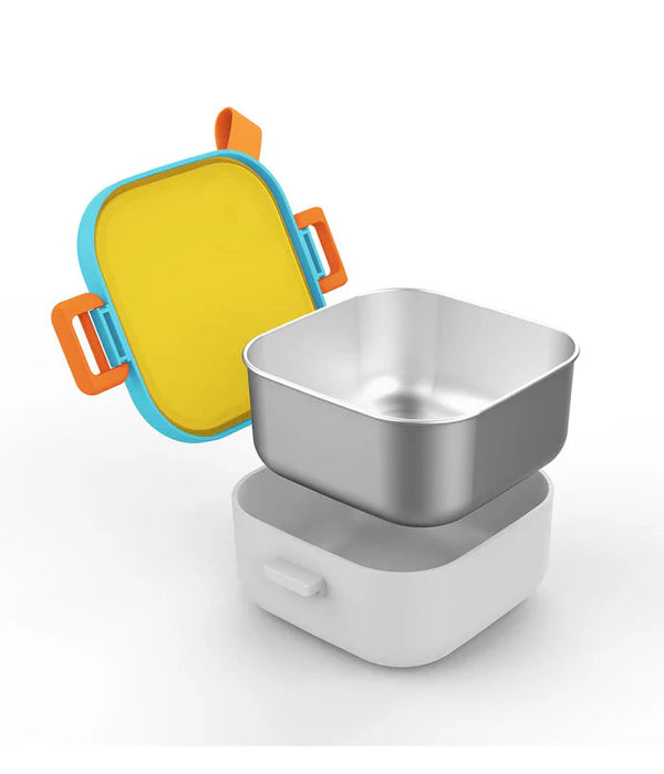 Rabitat Lunchmate Mini Stainless Steel Lunch Box With Spoon - 500 ML-LunchBox & Water Bottles-Rabitat-Toycra