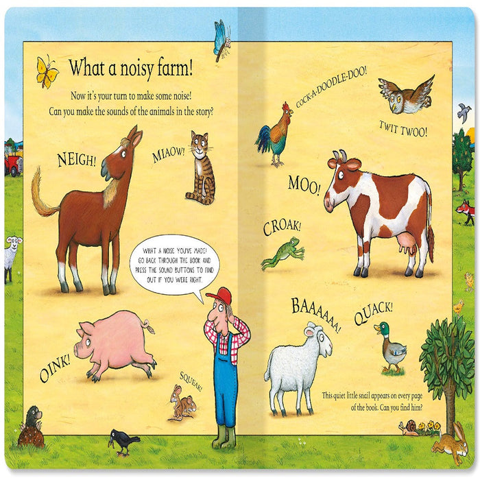 The Noisy Farm Book-Sound Book-Pan-Toycra
