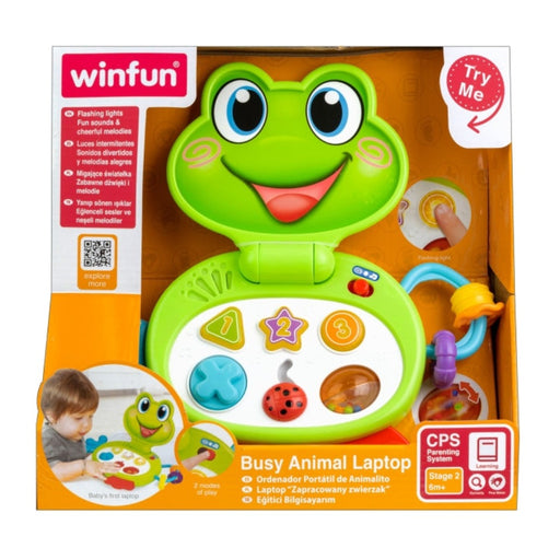Winfun Busy Animal Laptop - Froggy-Musical Toys-Winfun-Toycra