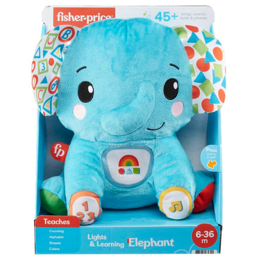 Fisher-Price Lights & Learning Elephant-Infant Toys-Fisher-Price-Toycra