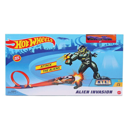 Hot Wheels Alien Invasion Trackset-Action & Toy Figures-Hot Wheels-Toycra