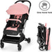 Kinderkraft Indy Pushchair/Stroller - Pink-Stroller-Kinderkraft-Toycra