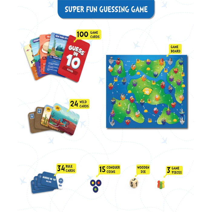 Skillmatics Guess In 10 Board Game - Around The World-Family Games-Skillmatics-Toycra