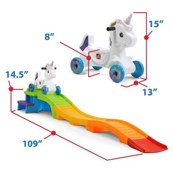 Step2 Unicorn Up & Down Roller Coaster-Outdoor Toys-Step2-Toycra