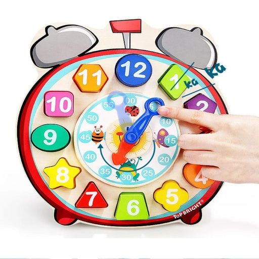 Top Bright Wooden Shape Sorting Clock-Preschool Toys-Top Bright-Toycra