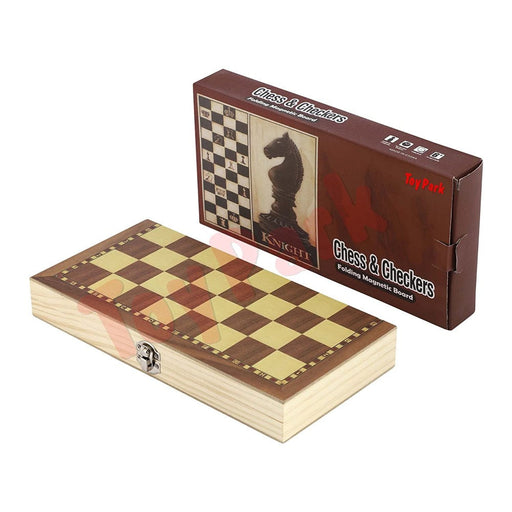 Toy Park Folding Wooden Magnetic Chess-Board Games-Toy Park-Toycra