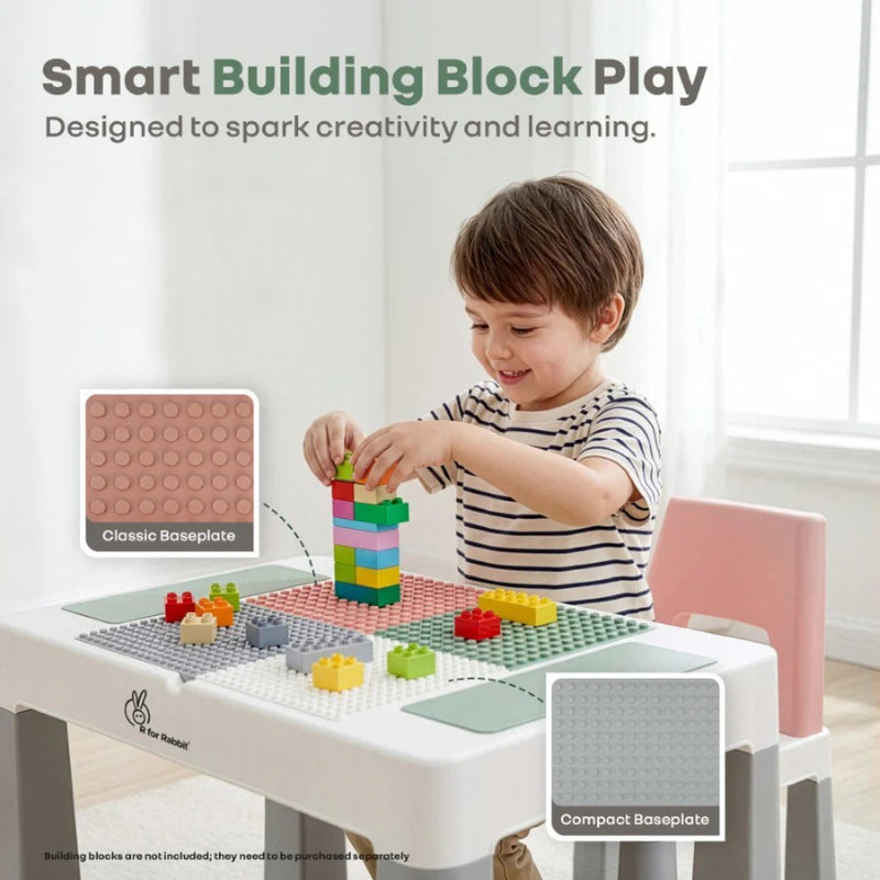 R For Rabbit Little Genius Learner Neo Kids Table & Chair