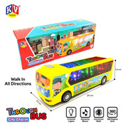 K.V Toys Bump & Go City Charm Bus With Light And Music