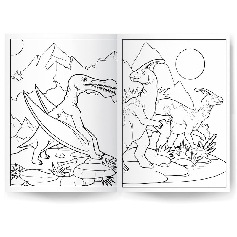 1000 Stickers & Colour Dinosaurs