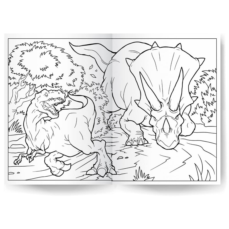1000 Stickers & Colour Dinosaurs