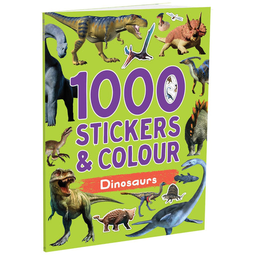 1000 Stickers & Colour Dinosaurs