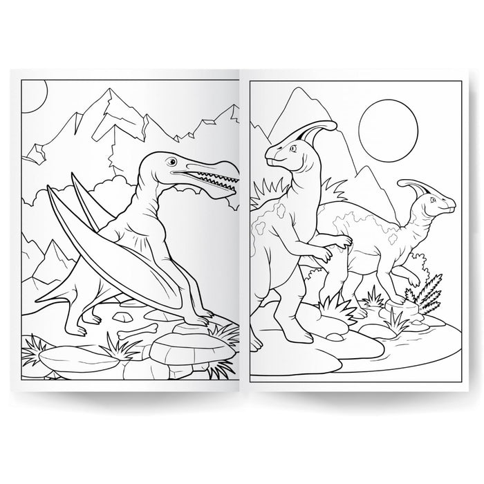 1000 Stickers & Colour Dinosaurs-Activity Books-Pp-Toycra