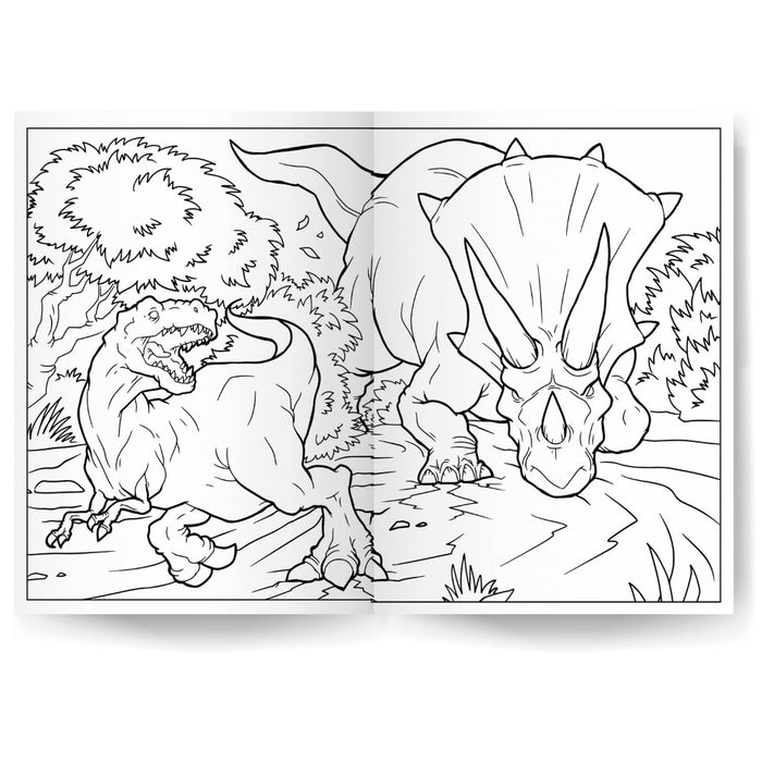 1000 Stickers & Colour Dinosaurs-Activity Books-Pp-Toycra