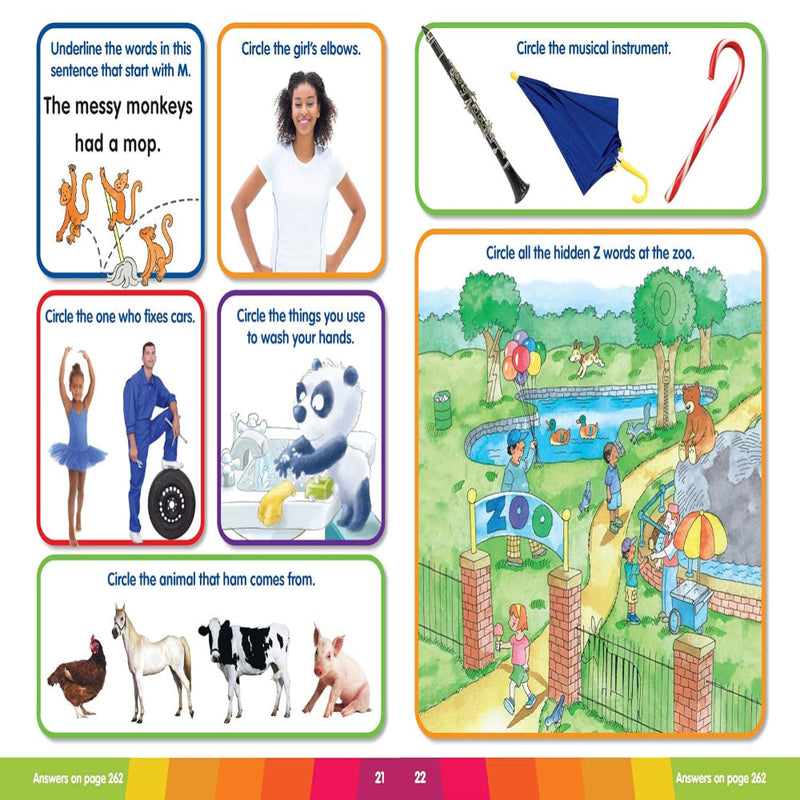 1001 Learning Activities Kindergarten Workbook