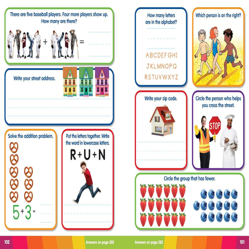 1001 Learning Activities Kindergarten Workbook