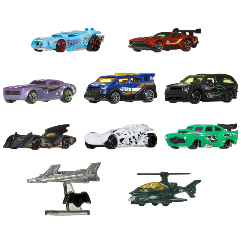 Hot Wheels 2026 Silver Series Batman Collection Pack of 10 Cars + Hot Wheels Ferrari Cars Pack of 5