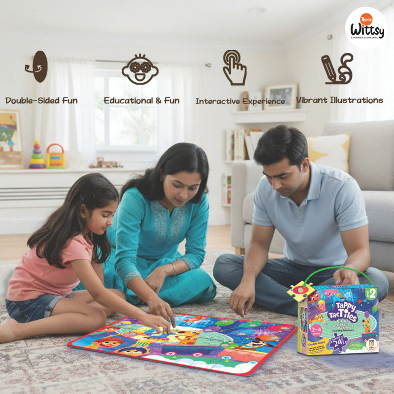 Think Wittsy Tappy TacTiles Circus Celebrations Puzzles