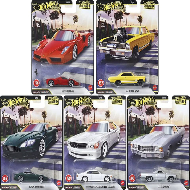 Hot Wheels 2026 Boulevard Premium Diecast Car Set of 5+ Batman Collection Pack of 10 Cars