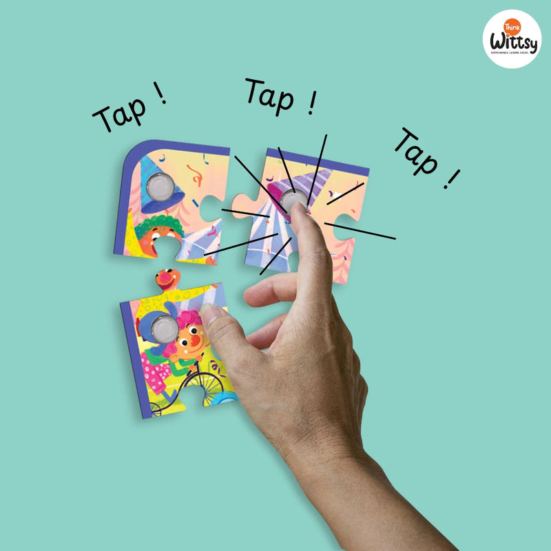 Think Wittsy Tappy TacTiles Circus Celebrations Puzzles