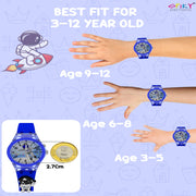 Spiky 7 Multicolor LED Lights Analog Watch For Boys & Girls
