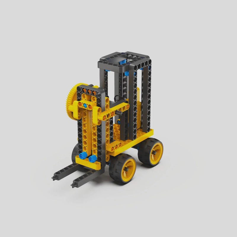 Blix 6 In 1 Forklift Non-Motorized Construction Set (185+Pieces)