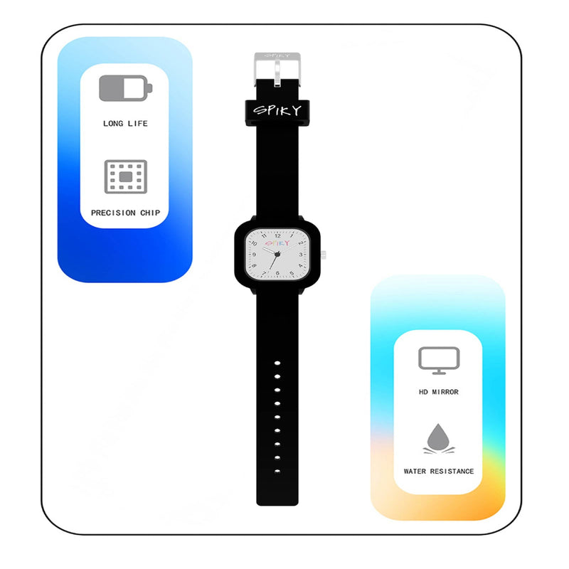 Spiky SPKEVA37 Square Stylish Analog Watch