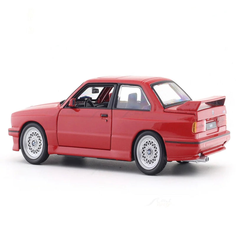 1988 BMW 3 Series M3 E30 red 1:24 Bburago licensed diecast Scale Model car