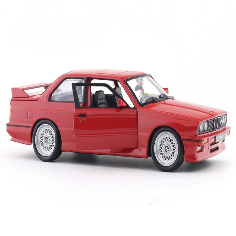 1988 BMW 3 Series M3 E30 red 1:24 Bburago licensed diecast Scale Model car