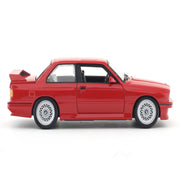 1988 BMW 3 Series M3 E30 red 1:24 Bburago licensed diecast Scale Model car