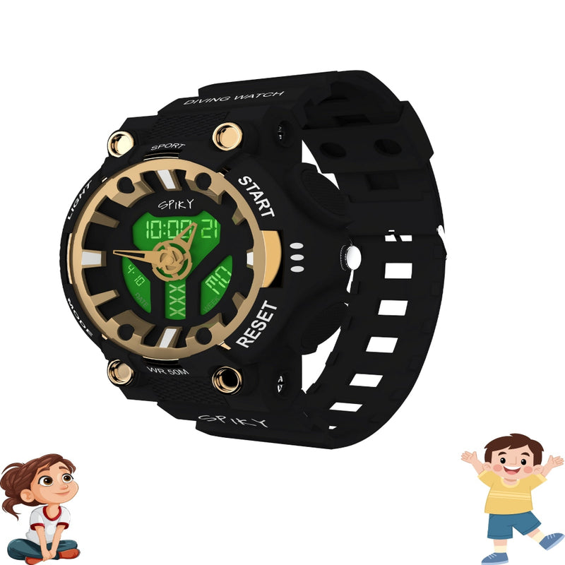 Spiky Premium Analog-Digital Watch For Kids EVA31