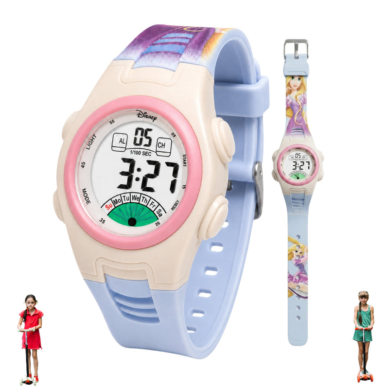 Spiky MV07 Round Dial Sports Watch with 7 Multicolor Luminous Display