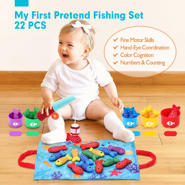 Open Ended Montessori Soft Cloth Fishing Adventure Set-Early Learning-Open Ended-Toycra