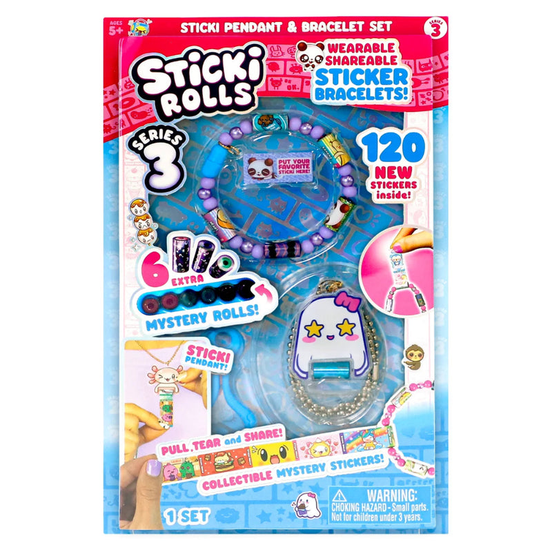 Sticki Rolls Series 3 Pendant & Bracelet Set