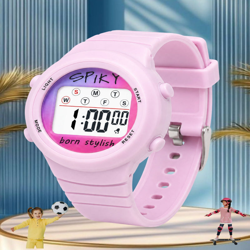 Spiky SPKEVA64 Round Digital Sports Watch For Kids
